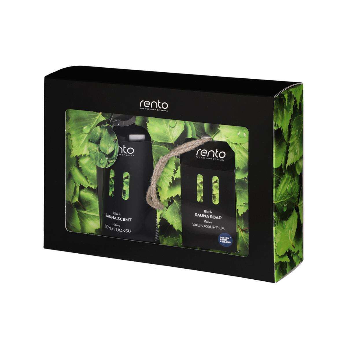 Coffret cadeau Rento Parfum de sauna et box