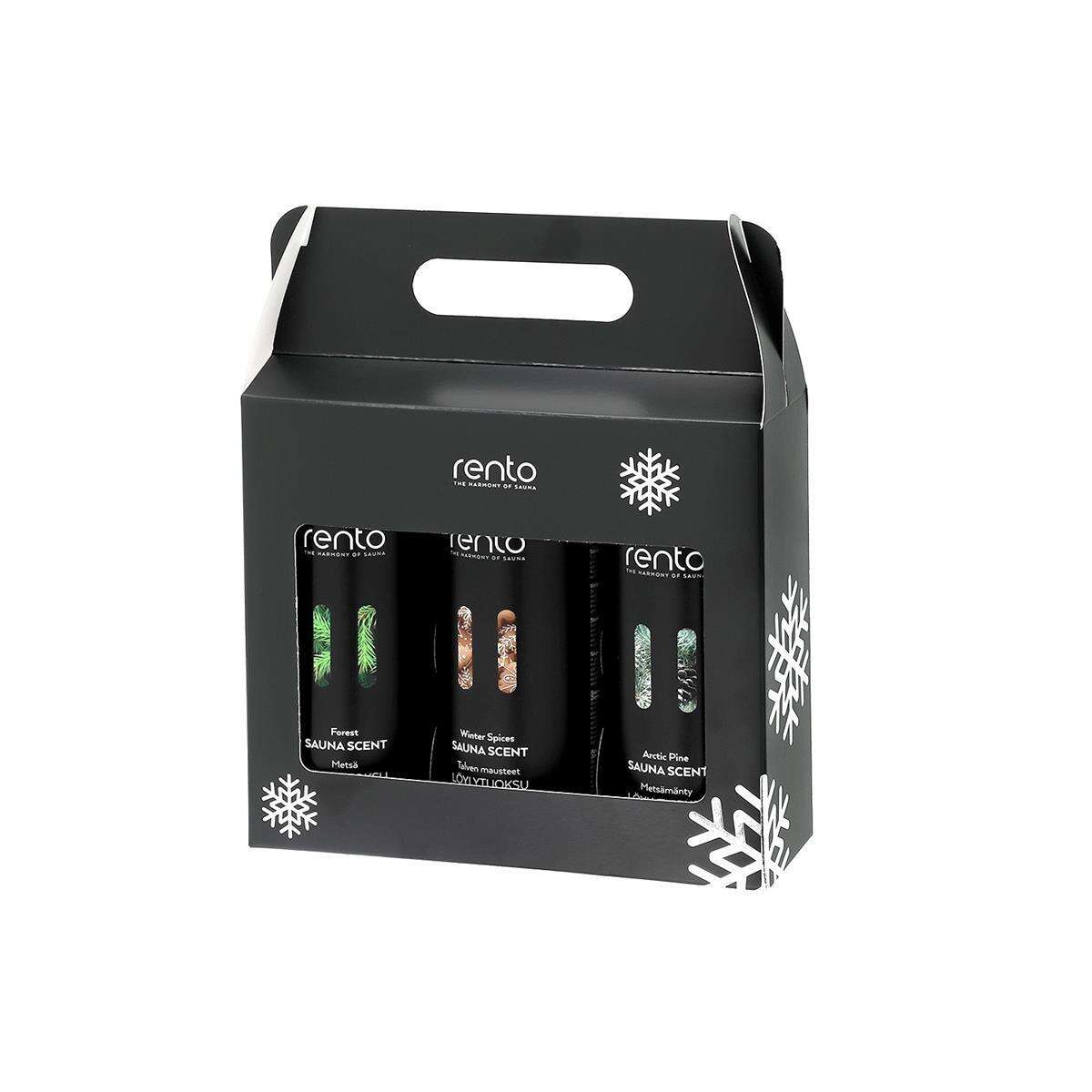Coffret cadeau senteur Rento Sauna 3 x 4 box