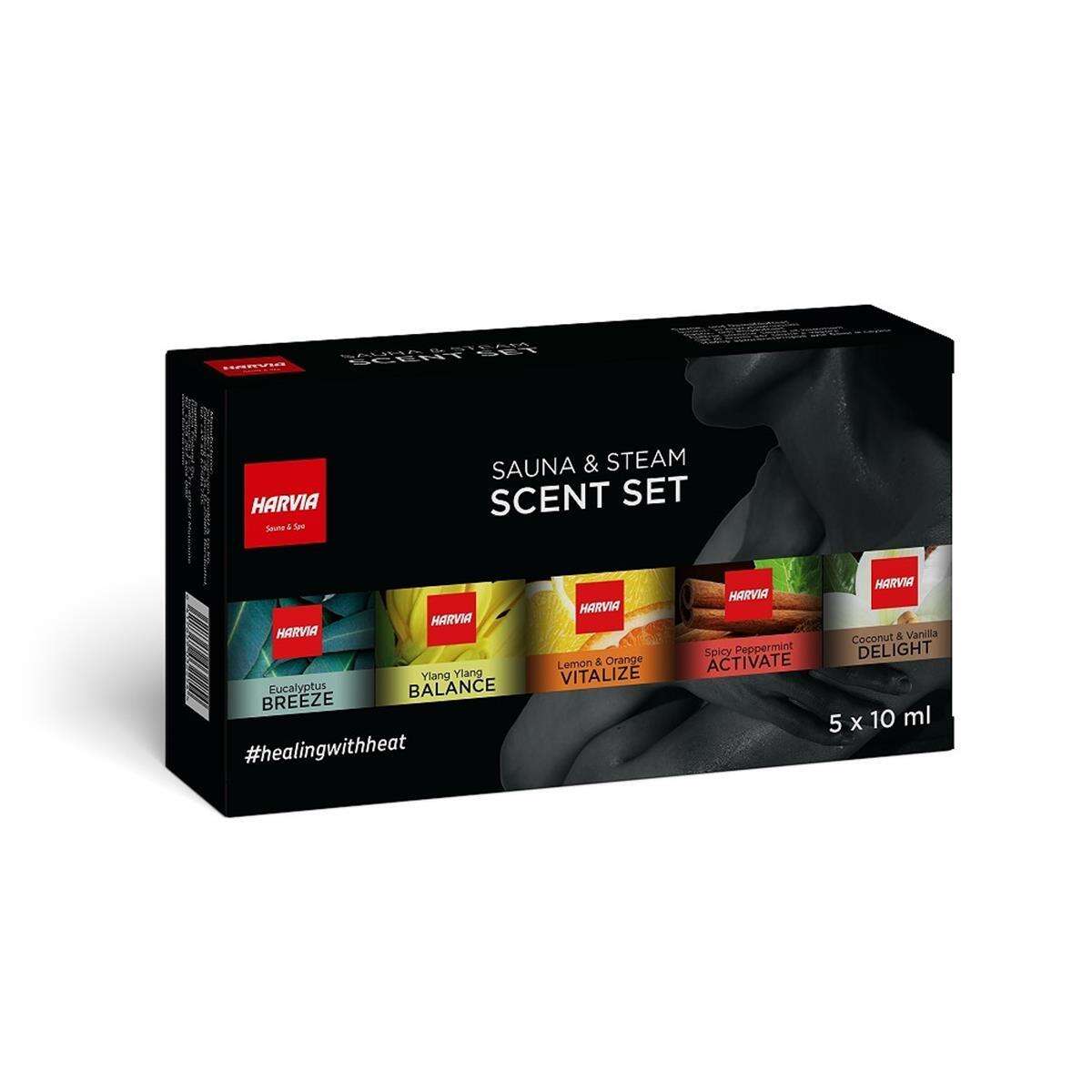 Collection dHuiles Essentielles Harvia Sauna 5x10ml