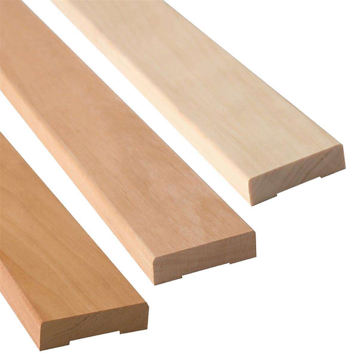 Abdeckleiste aus Espenholz, Erlenholz, T box