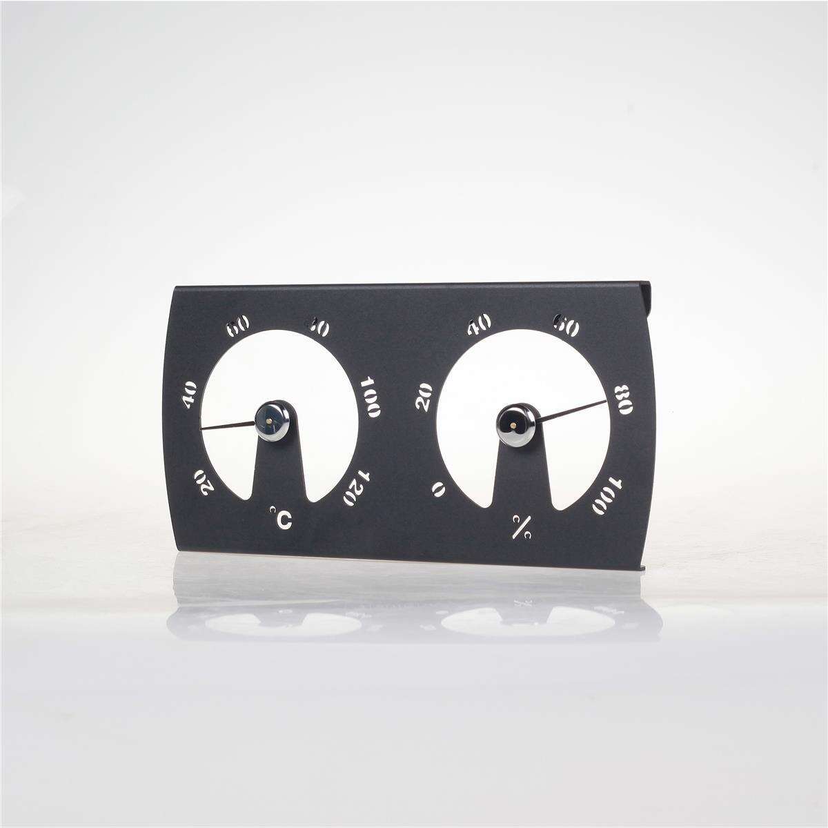 SAUFLEX Pacific Thermo-Hygrometer Schwar box