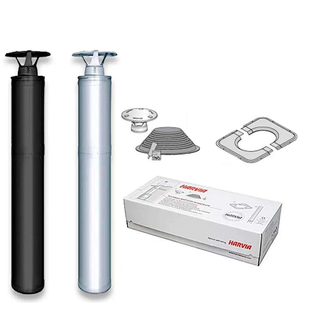 Cheminée Harvia pour sauna tonneau (avec set daccesso