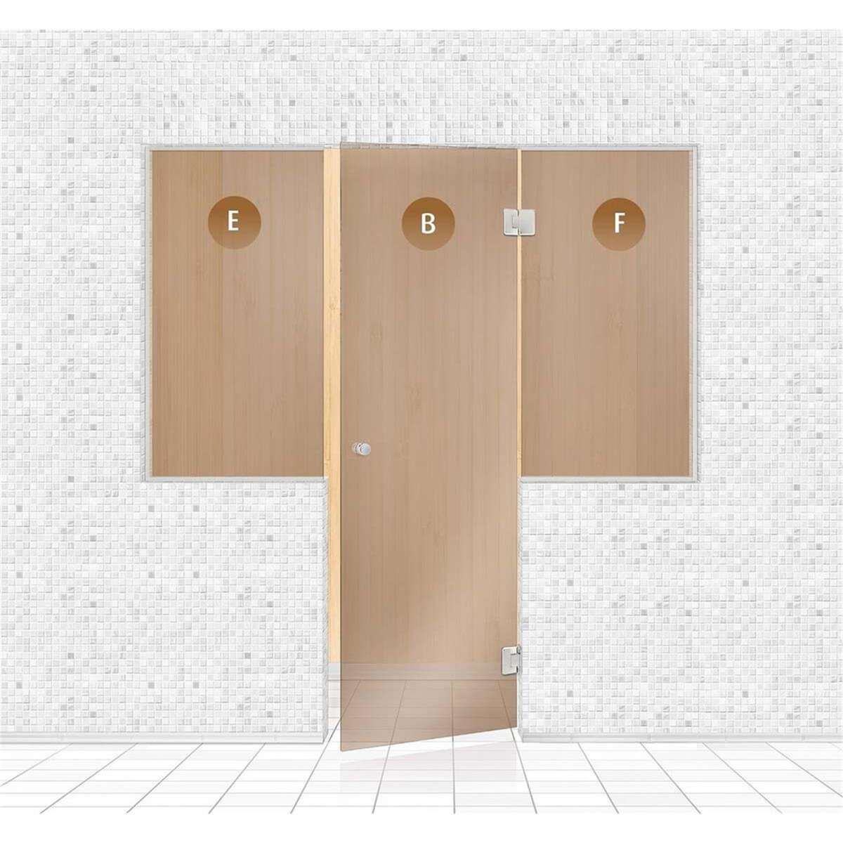 Glaswand- Modell: Model: 3 box