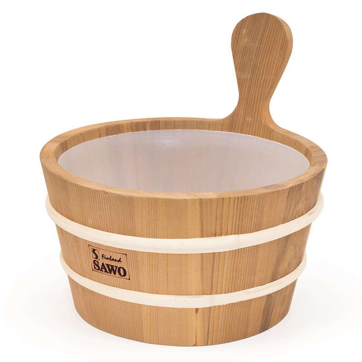 Sawo Seau En Bois Avec Insert En Plastiq box