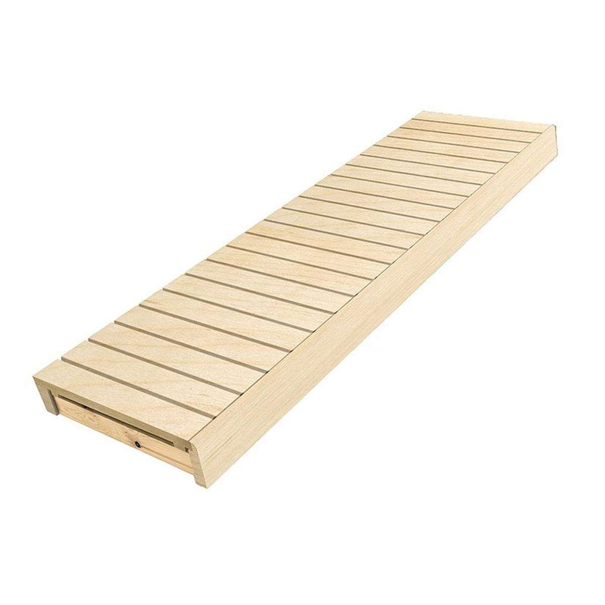 Fertige Langelement Saunabank - Espe / 4 box