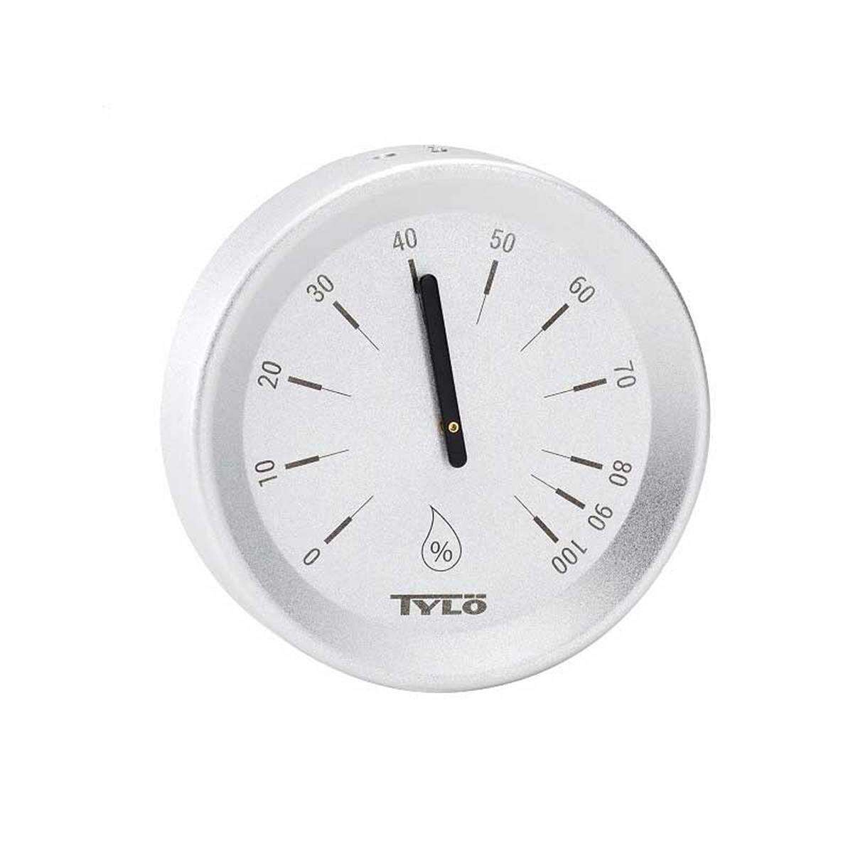 Tylö Hygrometer Brilliant Silver box
