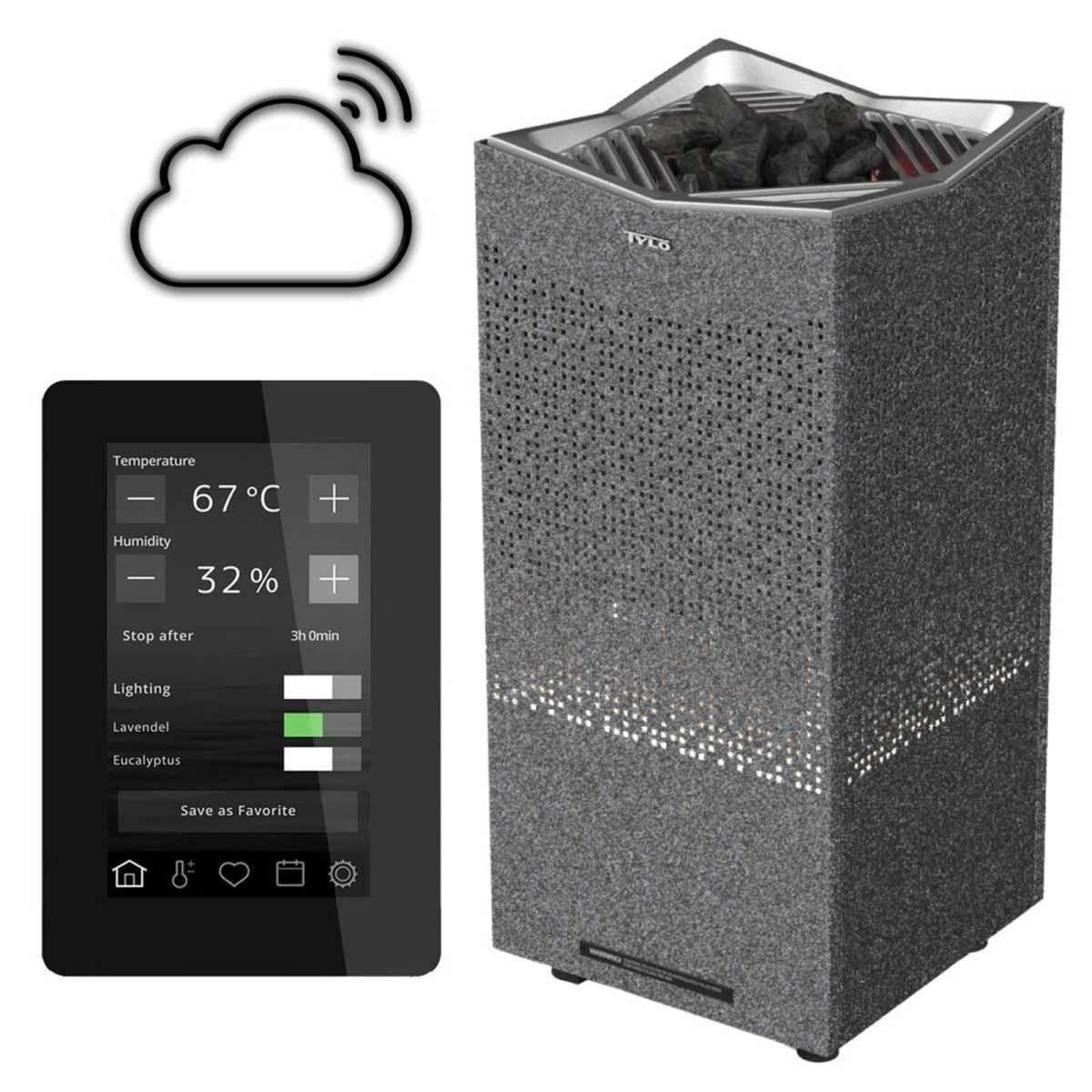 Saunaofen Tylö Crown Elite Grau mit box