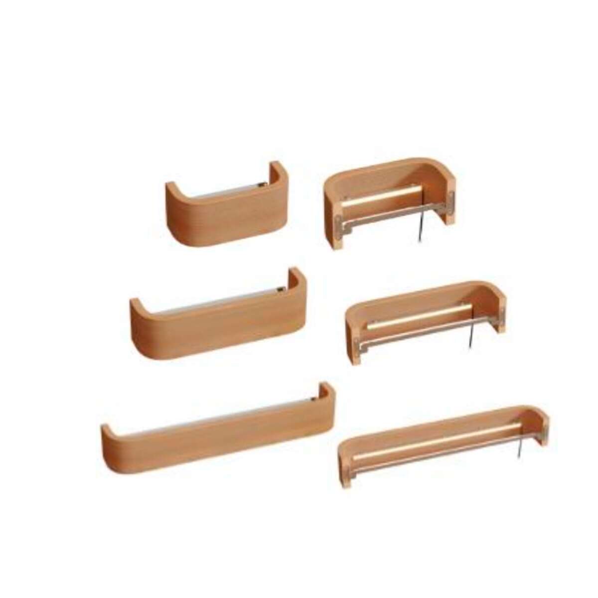 Eclairage LED pour sauna, lampe courbe e box