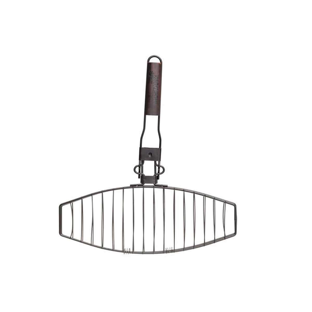 Mustang Fischgrill antihaftbeschichtet mit abnehmbarem Griff