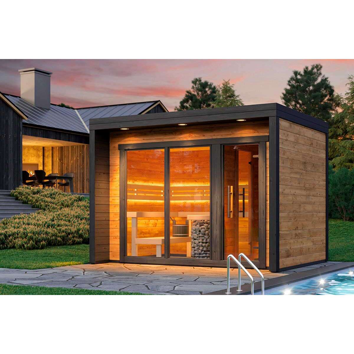 Blocksauna Element Choice en bois thermo box